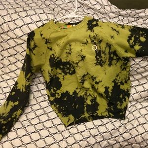 Big Bud Press Crew Neck size small Green Tie dye